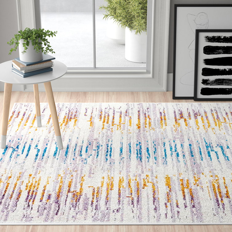 Zipcode Design Chrissy Tufted Cream/Light Grey/Blue/Yellow Grey Rug